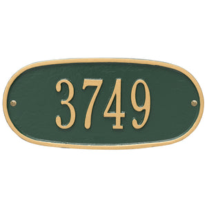 Whitehall 4004GG - Oval Plaque - Std Wall - One Line