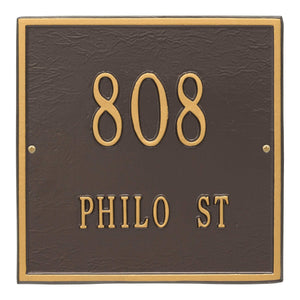 Whitehall 2111OG - Personalized Square Plaque - Standard - Wall - 2 line