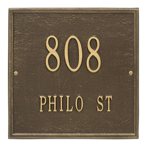 Whitehall 2111AB - Personalized Square Plaque - Standard - Wall - 2 line