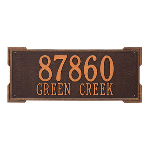 Whitehall 1020AC - Personalized Roanoke Plaque - Estate -Wall - 2 Line