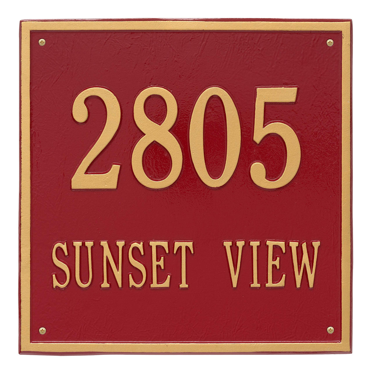 Whitehall 2117RG - Personalized Square Plaque - Estate -Wall - 2 line