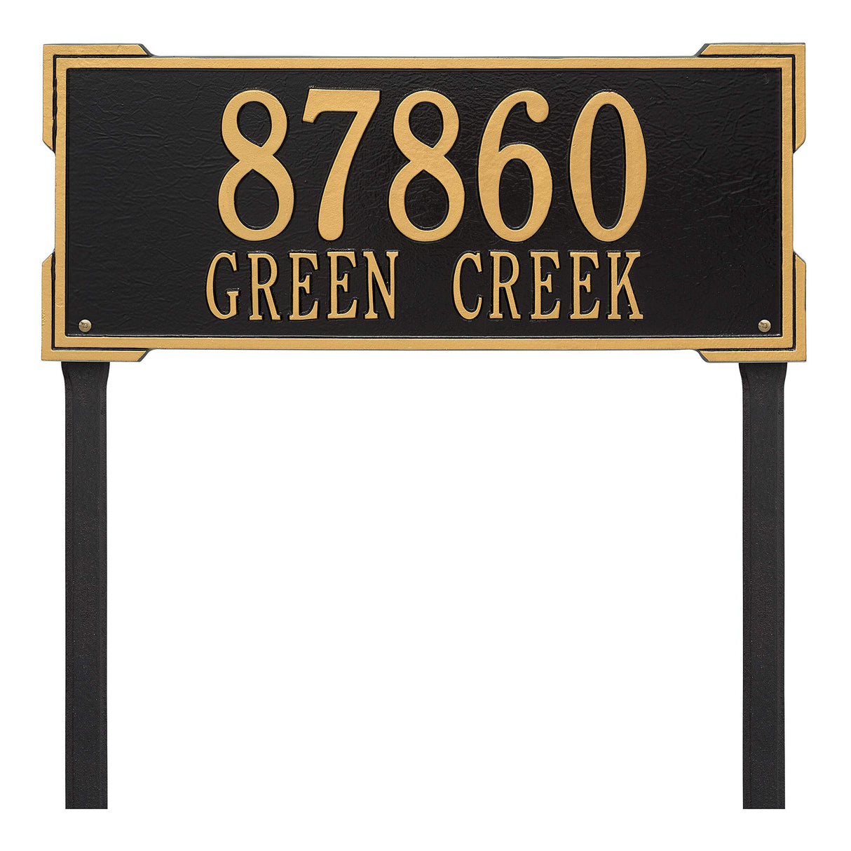 Whitehall 1122BG - Personalized Roanoke Plaque - Estate -Lawn - 2 Line