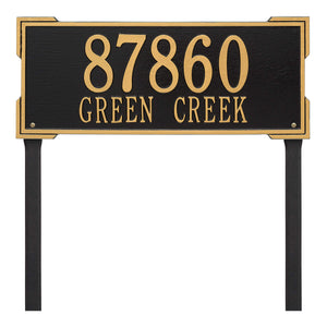 Whitehall 1122BG - Personalized Roanoke Plaque - Estate -Lawn - 2 Line