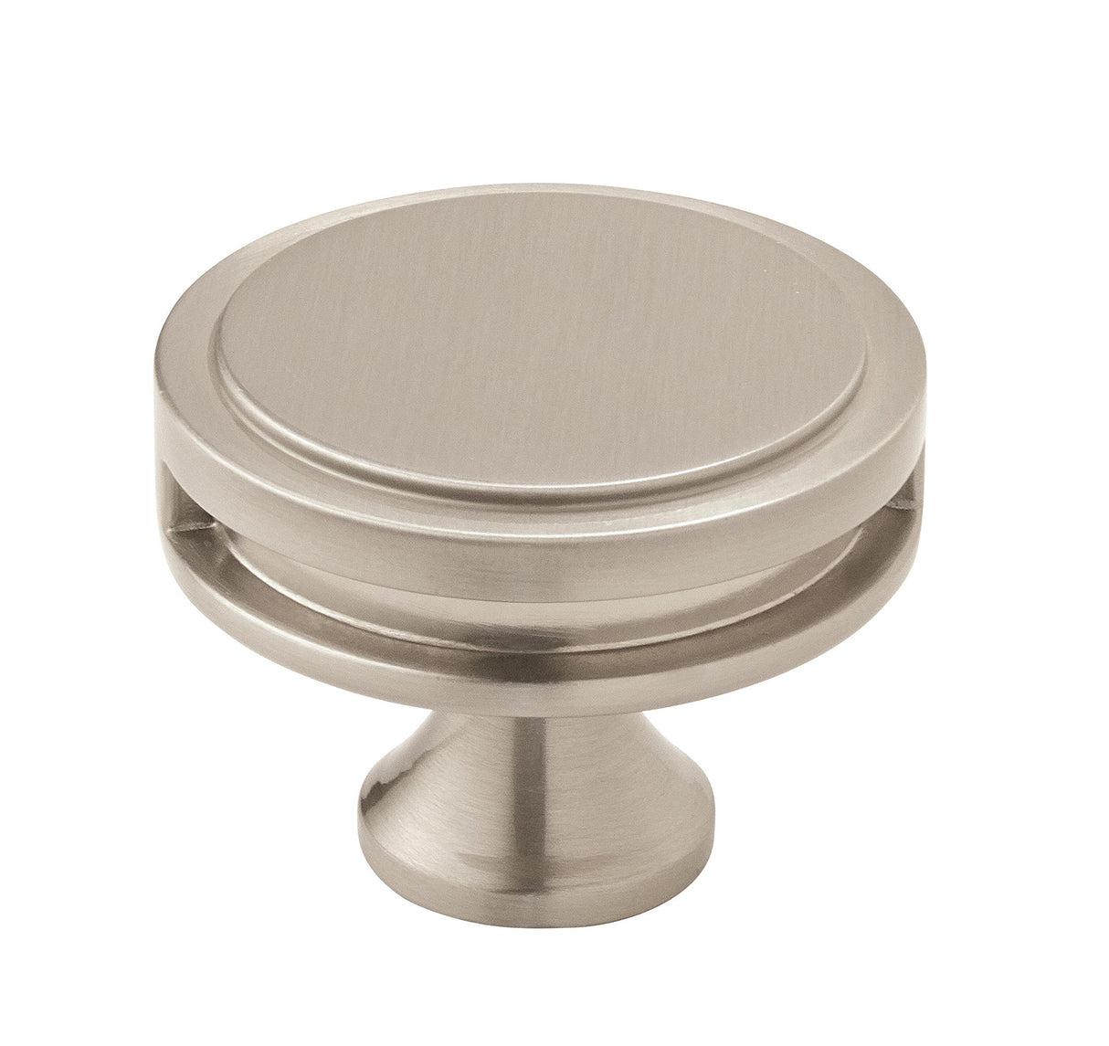 Amerock Cabinet Knob Satin Nickel 1-3/4 inch (44 mm) Diameter Oberon 1 Pack Drawer Knob Cabinet Hardware