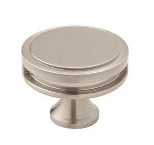 Amerock Cabinet Knob Satin Nickel 1-3/4 inch (44 mm) Diameter Oberon 1 Pack Drawer Knob Cabinet Hardware