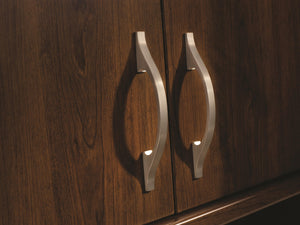 Amerock Cabinet Pull Satin Nickel 3-3/4 inch (96 mm) Center to Center Conrad 1 Pack Drawer Pull Drawer Handle Cabinet Hardware
