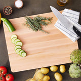 John Boos Chop-N-Slice Maple Wood Cutting Board for Kitchen Prep, 1" Thick, Small, Edge Grain, Rectangle Charcuterie Boos Block, 16" x 10", Reversible