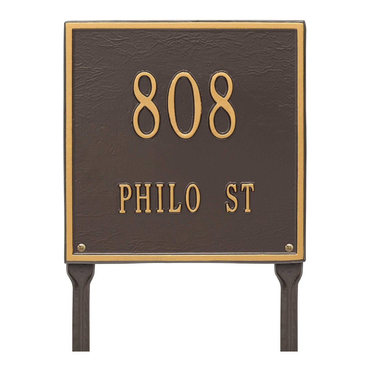 Whitehall 2114OG - Personalized Square Plaque - Standard - Lawn - 2 line