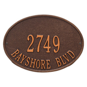 Whitehall 2923AC - Hawthorne Oval - Standard Wall - Two Line