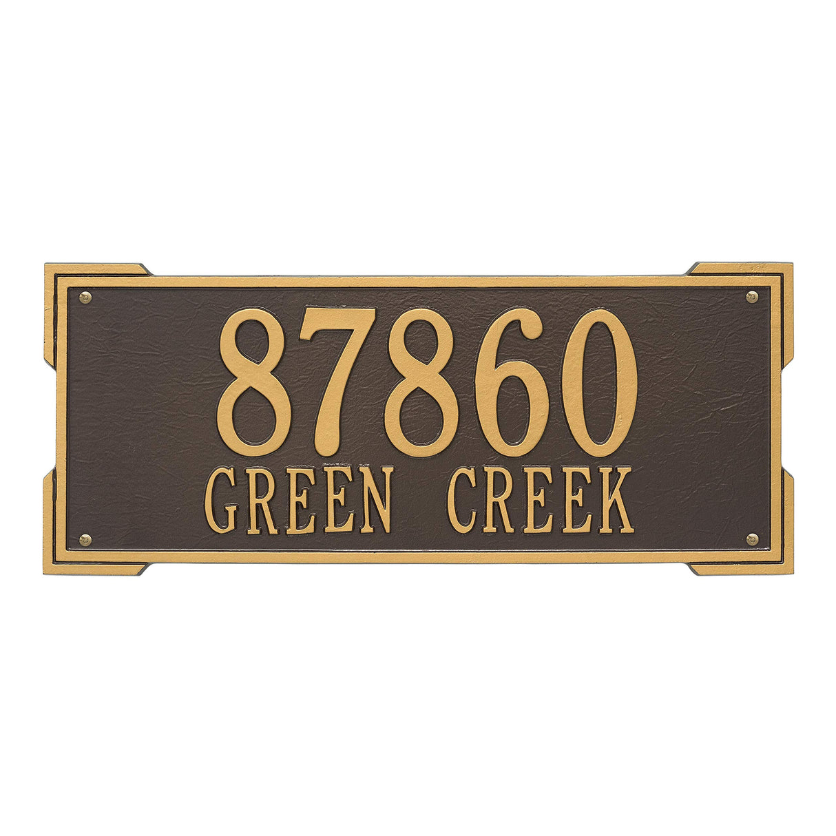Whitehall 1020OG - Personalized Roanoke Plaque - Estate -Wall - 2 Line