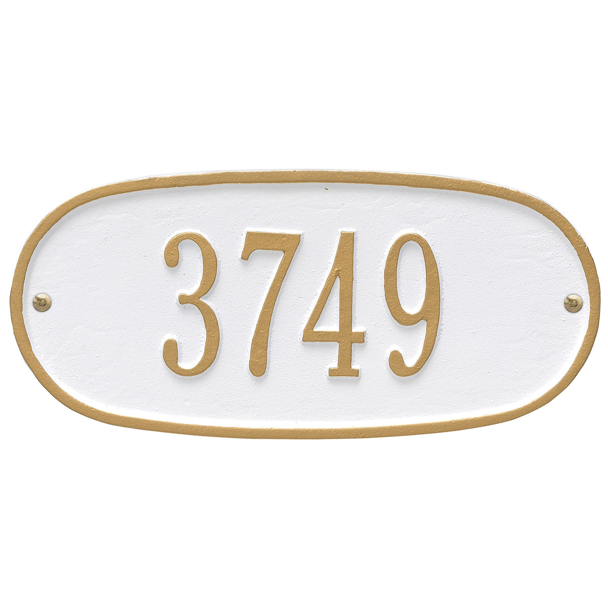 Whitehall 4004WG - Oval Plaque - Std Wall - One Line