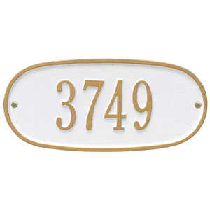 Whitehall 4004WG - Oval Plaque - Std Wall - One Line