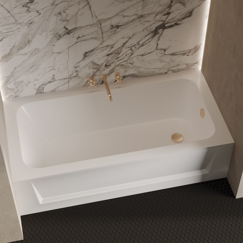 Virage 60" x 30" Right-Hand Drain Alcove Bathtub with Apron