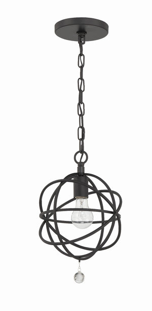Solaris 1 Light Black Mini Pendant 9220-BK