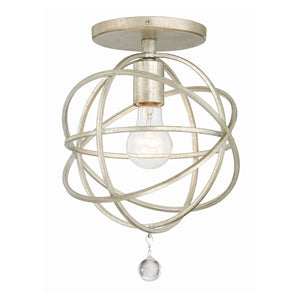 Solaris 1 Light Olde Silver Semi Flush Mount 9220-OS_CEILING