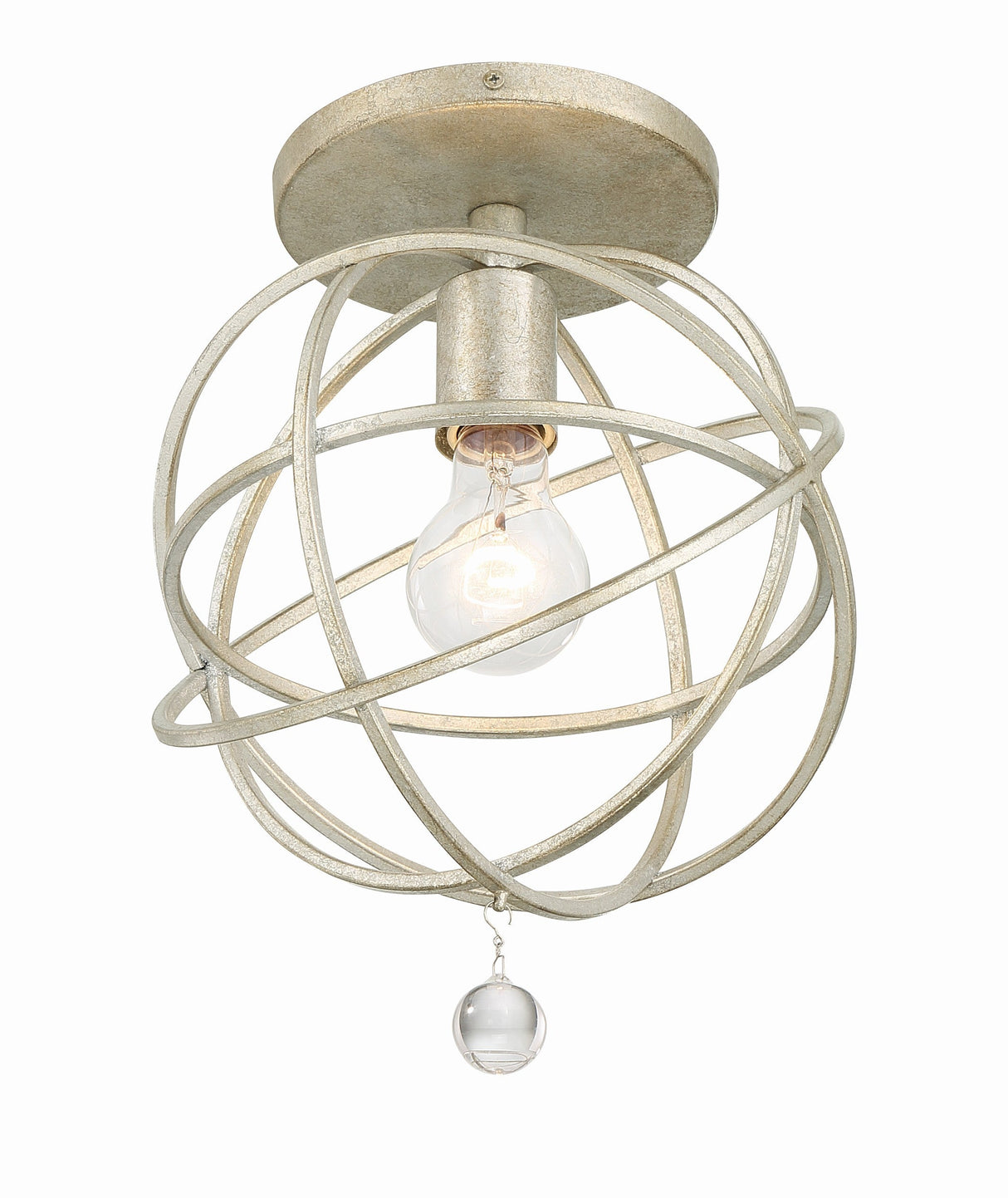 Solaris 1 Light Black Semi Flush Mount 9220-BK_CEILING