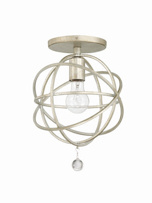 Solaris 1 Light Black Semi Flush Mount 9220-BK_CEILING