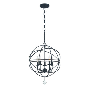 Solaris 5 Light Black Mini Chandelier 9224-BK