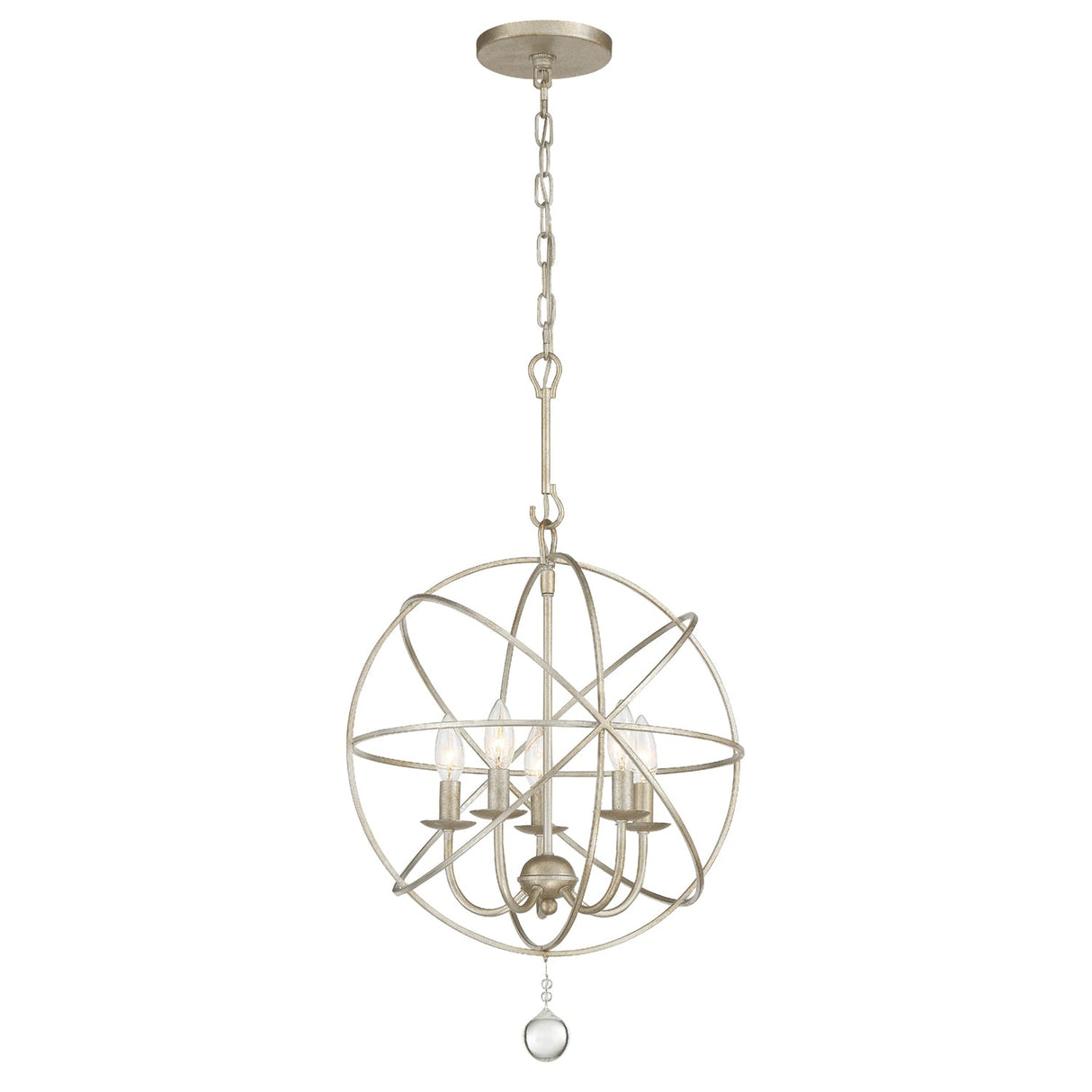 Solaris 5 Light Black Mini Chandelier 9224-BK