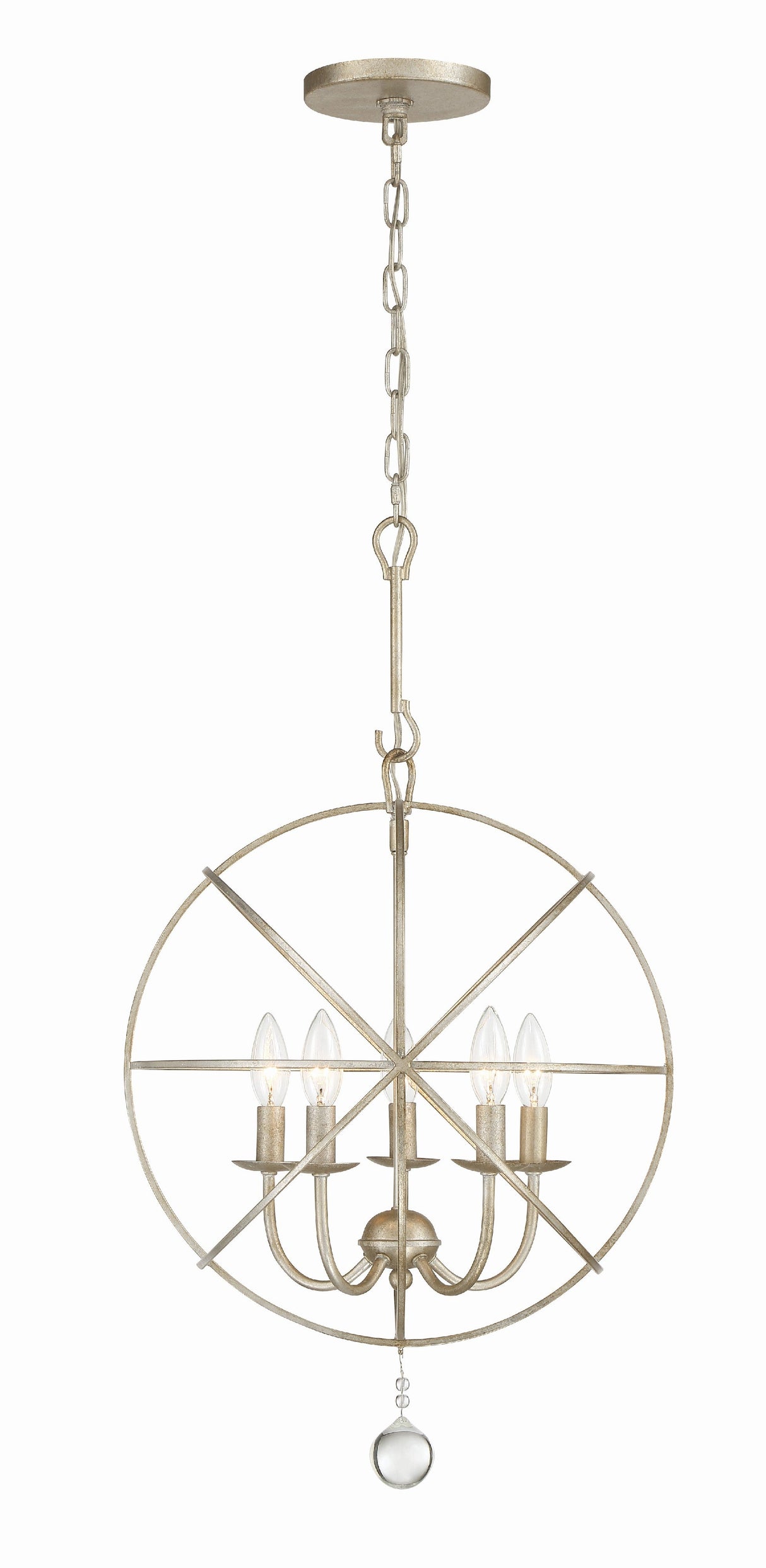 Solaris 5 Light Black Mini Chandelier 9224-BK