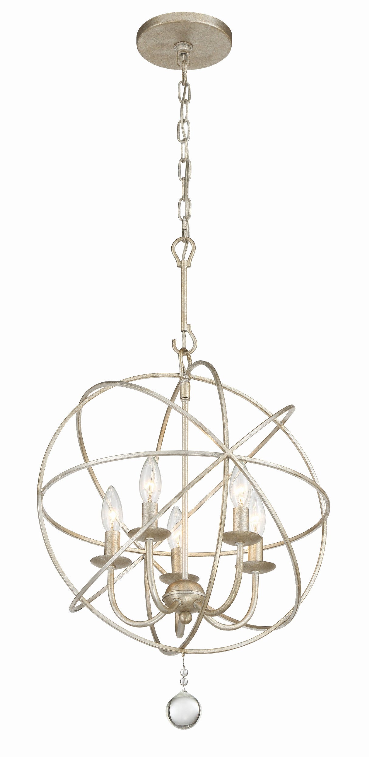 Solaris 5 Light Black Mini Chandelier 9224-BK