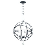 Solaris 6 Light Black Chandelier 9226-BK