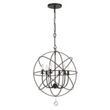 Solaris 6 Light Black Chandelier 9226-BK