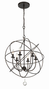 Solaris 6 Light Black Chandelier 9226-BK