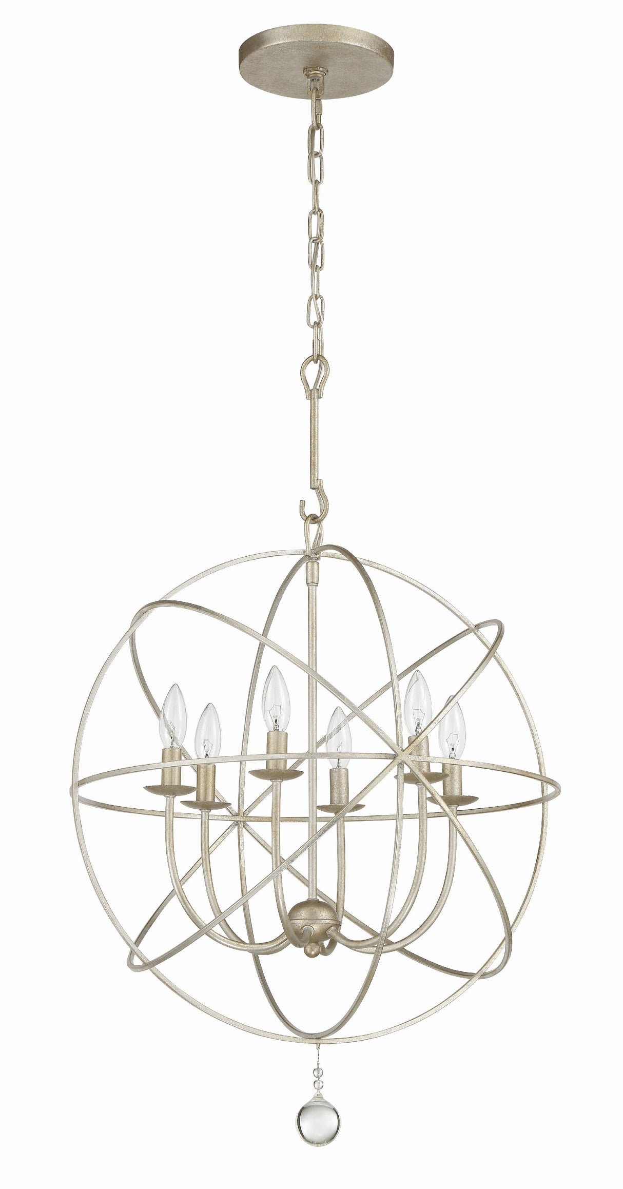 Solaris 6 Light Black Chandelier 9226-BK