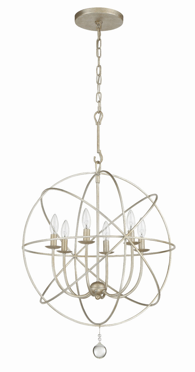 Solaris 6 Light Black Chandelier 9226-BK