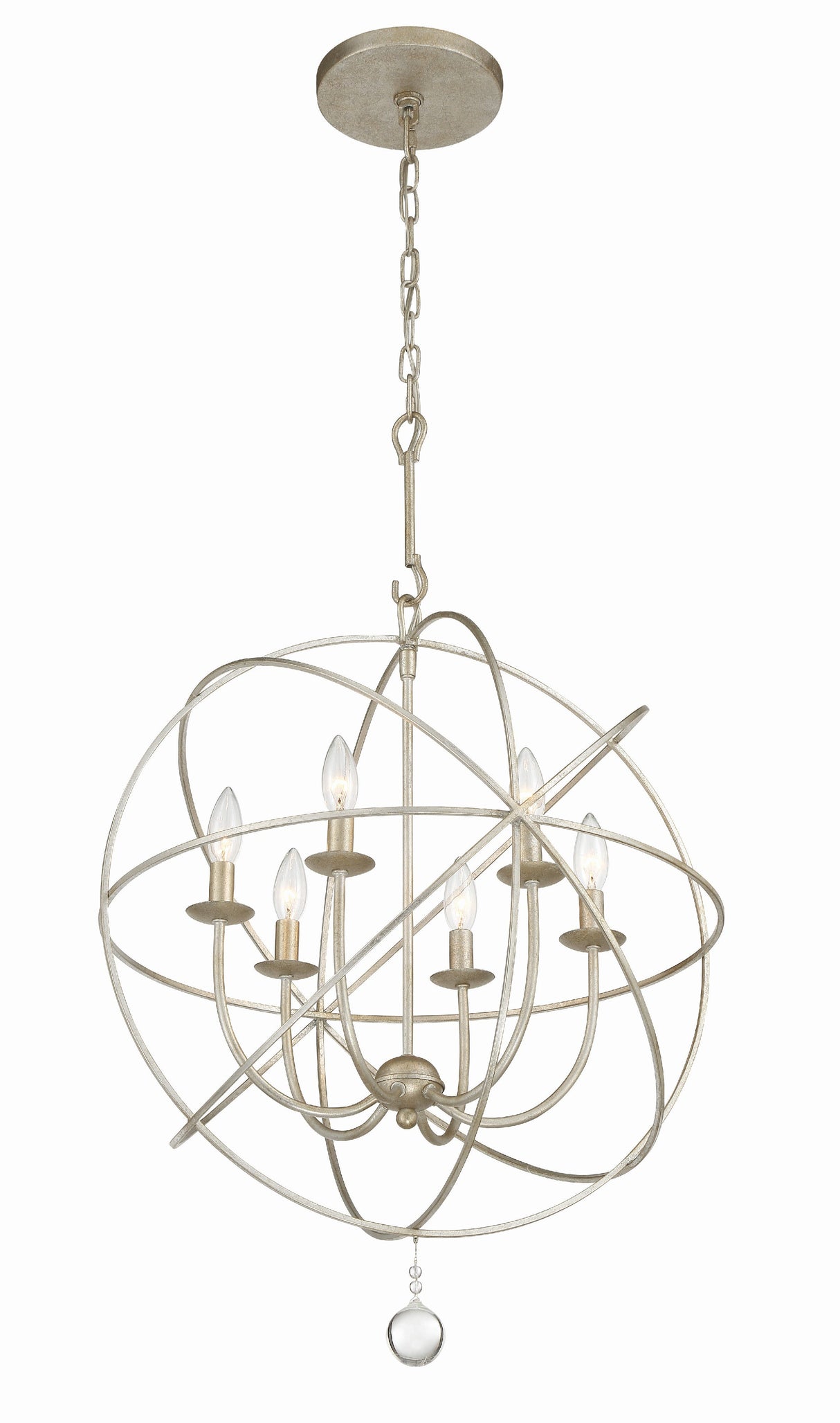 Solaris 6 Light Black Chandelier 9226-BK