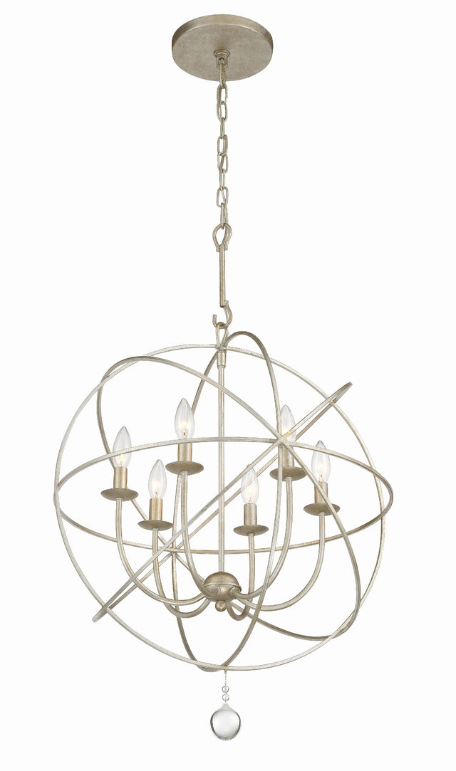 Solaris 6 Light Black Chandelier 9226-BK