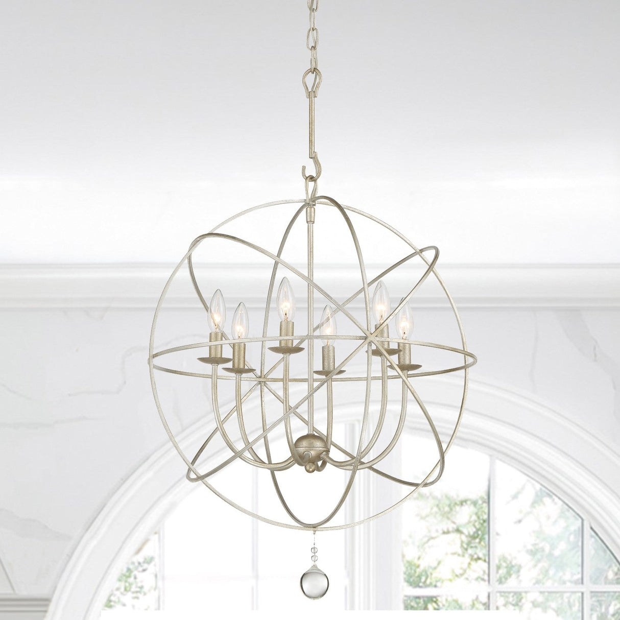 Solaris 6 Light Black Chandelier 9226-BK