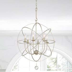 Solaris 6 Light Black Chandelier 9226-BK