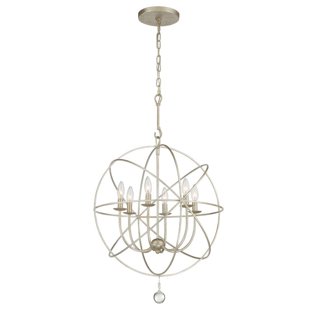 Solaris 6 Light Black Chandelier 9226-BK