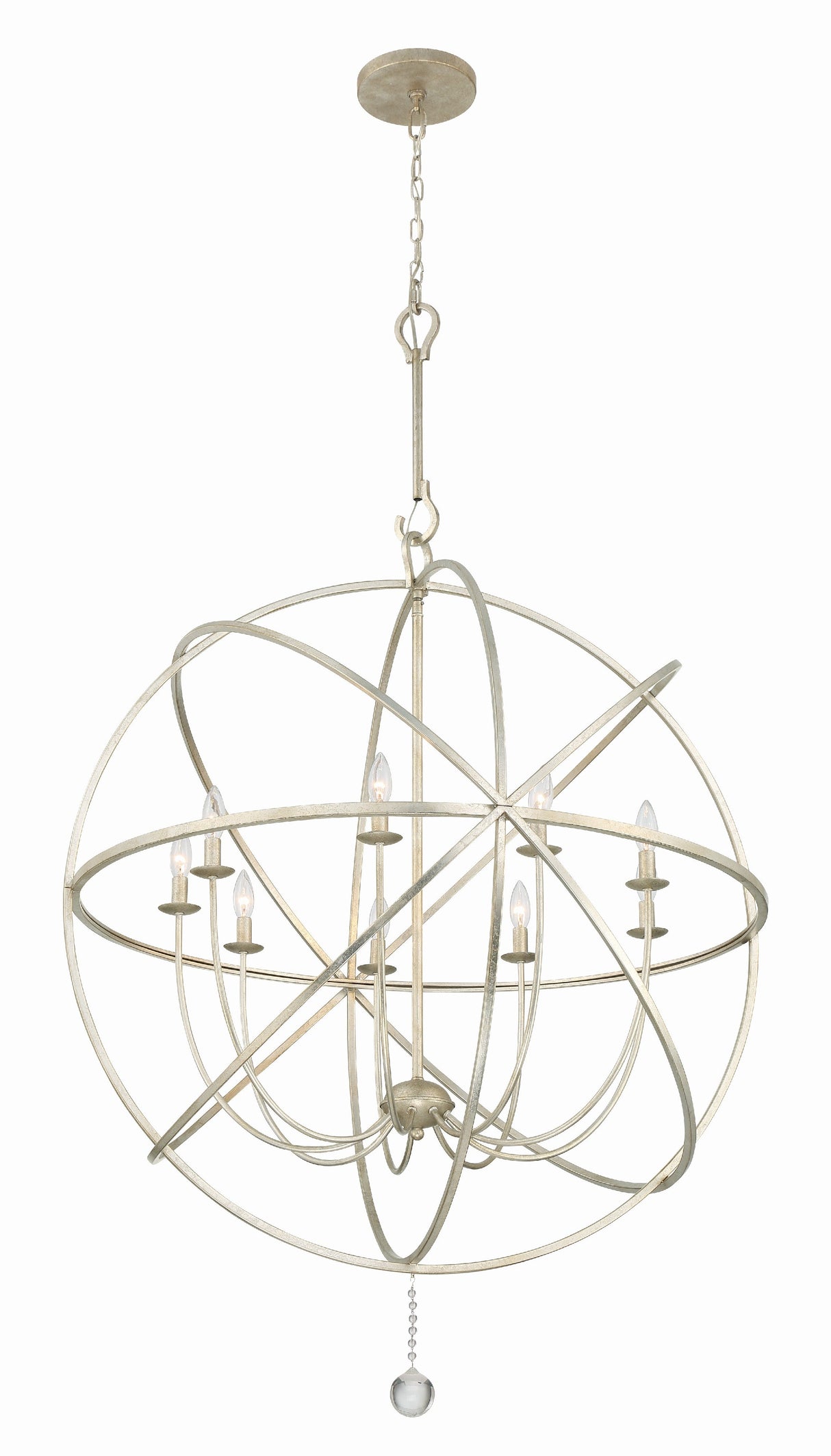 Solaris 9 Light English Bronze Sphere Chandelier 9229-EB