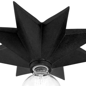 Astro 1 Light Black Sconce 9230-BK