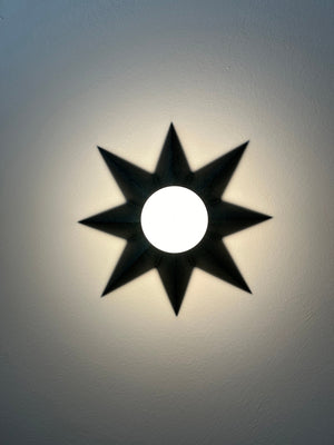 Astro 1 Light Black Sconce 9230-BK