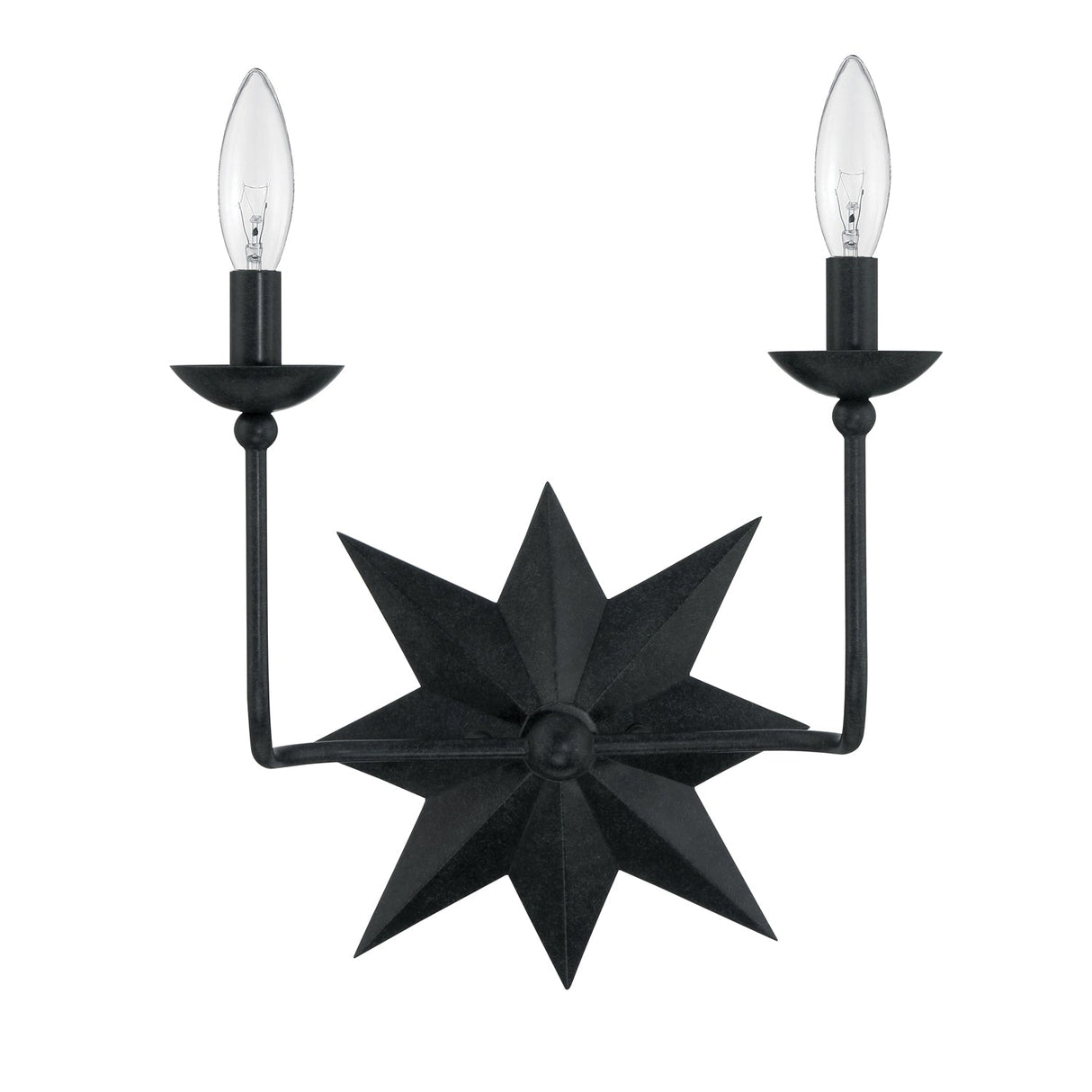 Astro 2 Light Black Sconce 9232-BK