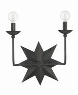 Astro 2 Light Black Sconce 9232-BK