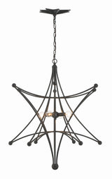 Astro 4 Light Black Chandelier 9236-BK