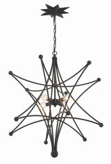 Astro 4 Light Black Chandelier 9236-BK