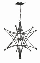 Astro 4 Light Black Chandelier 9236-BK