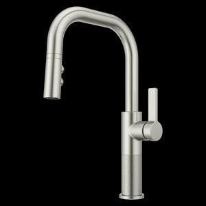 Montay 1-Handle Pull-Down Kitchen Faucet in Stainless Steel