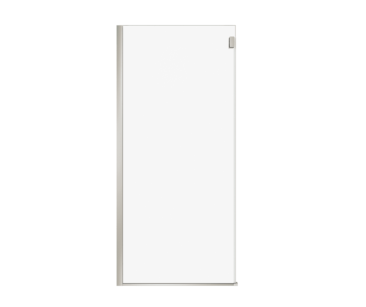 MAAX 139954-810-305-000 Duel Alto Return Panel for 36 in. Base with Clear glass in Brushed Nickel