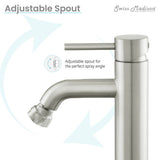 Ivy Bidet Faucet in Nickel