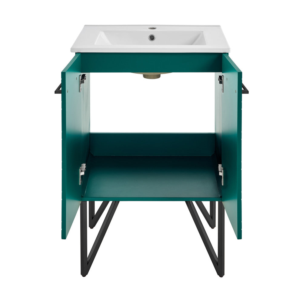 Annecy 24" Bathroom Vanity in Barracuda Teal