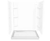 MAAX 105707-000-001-002 Rectangular Base 6030 3 in. Acrylic Alcove Shower Base with Right-Hand Drain in White