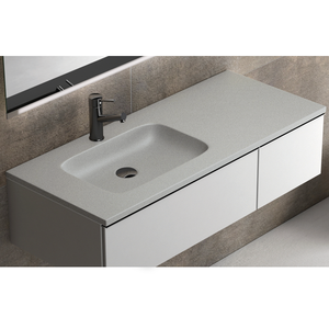 DAX Masai Resin Basin, 42", Silver DAX-MASAI034216
