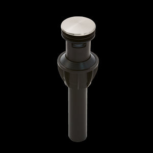 Push and Seal Drain Assembly in Brushed Nickel